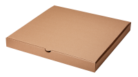 Коробка под пиццу 330х330х40 БУРЫЙ Микро Гофрокартон ECO PIZZA (50/1)