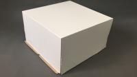 Картонная коробка для торта белая  30*30*30(10/1)