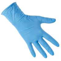 Перчатки нитриловые голубые M 100шт (1/10)  