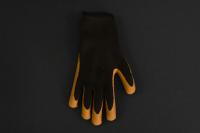 Перчатки полиэстер коричневые с латексным покрытием (утепленные) ONLY ONE (1/12) XL