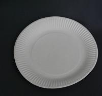 Тарелка картон круглая д23 Белая рифленая (50/500)